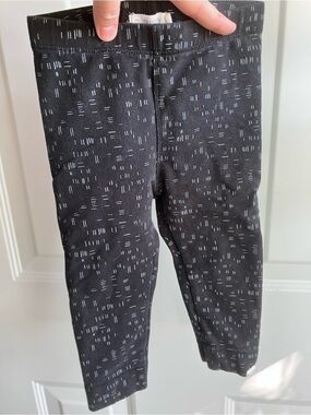 Miles Baby black white pants 18 months